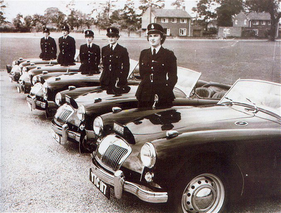 MG A Police Car