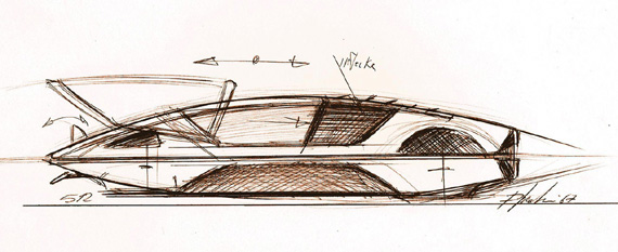 Ferrari Modulo sketch