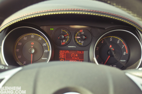 Abarth Punto Evo dials